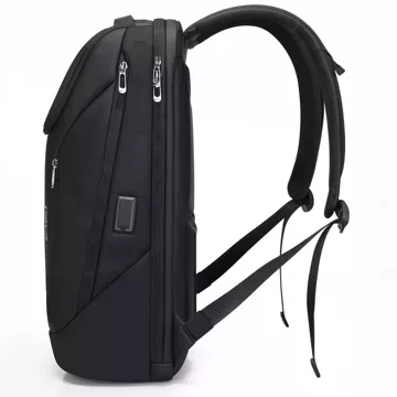 Водонепроникний рюкзак Bange сумка для ноутбука 15.6" city traveler 48x31x16 см для роботи шкільний літак чоловічий жіночий з портом USB Black