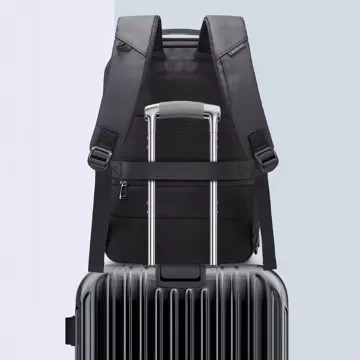 Водонепроникний рюкзак Bange сумка для ноутбука 15.6" city traveller 46x30x19 см для роботи шкільний літак чоловічий жіночий чорний