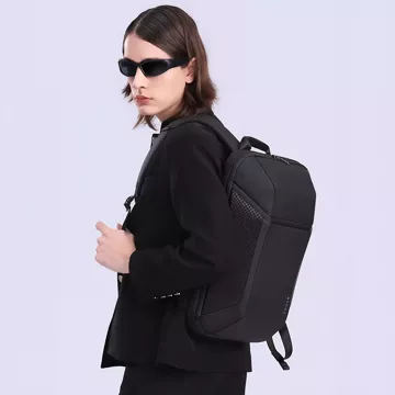 Водонепроникний рюкзак Bange сумка для ноутбука 15.6" city traveller 47.5x30x15 см для роботи шкільний літак чоловічий жіночий чорний