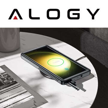 Водонепроникний чохол для Samsung Galaxy S23 Ultra 360 Alogy Armor IP68 зі шнурком Black