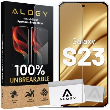 Гібридне скло для екрана Samsung Galaxy S23 Alogy Flexi Glass 9H Case Friendly плоский екран