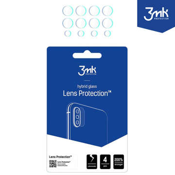 Гібридне скло для об'єктива телефону 3mk Lens Protection set для Xiaomi Redmi Note 12 4G (4шт)