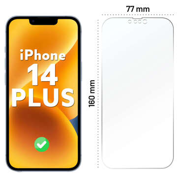 Гібридне скло для Apple iPhone 14 Plus full screen Alogy Flexi Full Glass 9H захист на весь екран