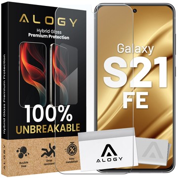 Гібридне скло для Samsung Galaxy S21 FE Захисне покриття для екрану Alogy Flexi Glass 9H Case Friendly Плоский захисний екран