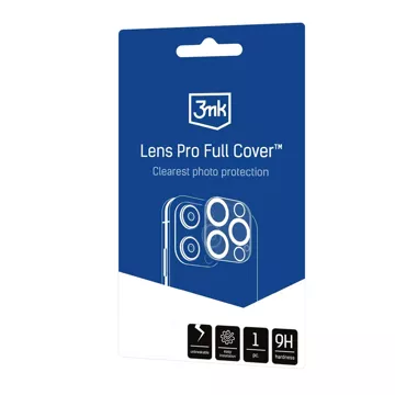 Гібридне скло камери для Apple iPhone 16 / 16 Plus Lens Protector 3mk Lens Pro Full Cover Броньований захист камери