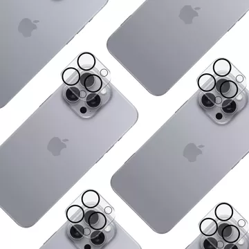 Гібридне скло камери для Apple iPhone 16 Pro / 16 Pro Max Lens Protector 3mk Lens Pro Full Cover Броньований захист камери