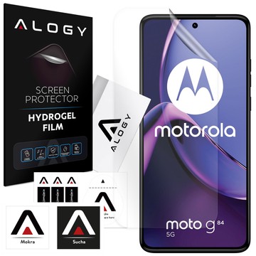 Гідрогелева плівка для екрану телефону Motorola Moto G84 5G Гідрогелева плівка Alogy