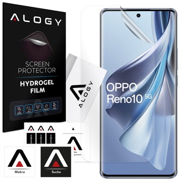 Гідрогелева плівка для екрану телефону Oppo Reno 10 5G. Гідрогелева плівка Alogy