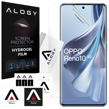 Гідрогелева плівка для екрану телефону Oppo Reno 10 5G. Гідрогелева плівка Alogy