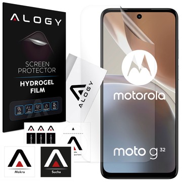 Гідрогелева плівка для Motorola Moto G32, захисна плівка на екран телефону Alogy Hydrogel Film