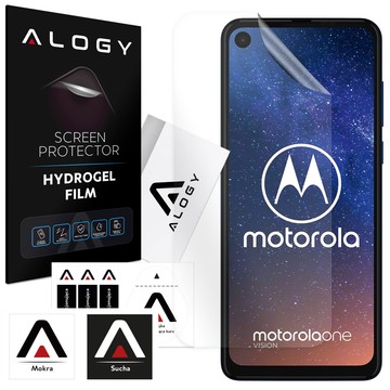 Гідрогелева плівка для Motorola One Vision, захисна плівка для екрану телефону Alogy Hydrogel Film