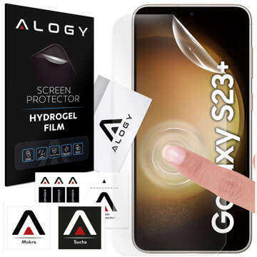 Гідрогелева плівка для Samsung Galaxy S23 Plus, захисна плівка для екрану телефону Alogy Hydrogel Film