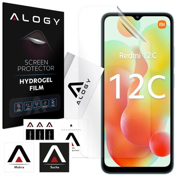 Гідрогелева плівка для Xiaomi Redmi 12C, захисний екран телефону, Alogy Hydrogel Film