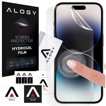 Гідрогелева плівка для iPhone 14 Pro Max, захисна плівка для екрану телефону Alogy Hydrogel Film