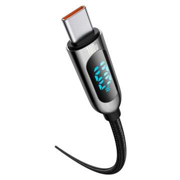 Дисплейний кабель USB-C – USB-C Baseus, 100 Вт, 2 м (чорний)