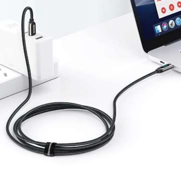 Дисплейний кабель USB-C – USB-C Baseus, 100 Вт, 2 м (чорний)