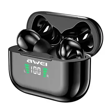 Док-станція для бездротових навушників AWEI Bluetooth 5.1 T29P TWS Black