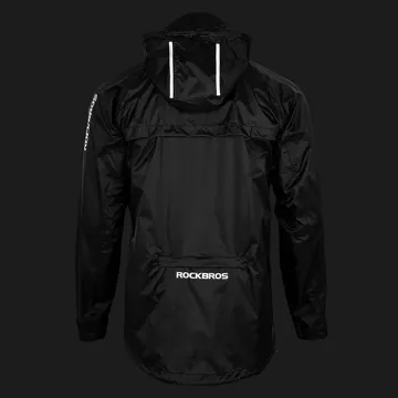 Дощовик Rockbros YPY013BK2XL дихаючий вітрозахисний XXL - чорний