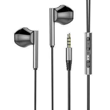 Дротові навушники Alogy Hi-Res Bass Earphones з міні-роз’ємом 3,5 мм, чорні