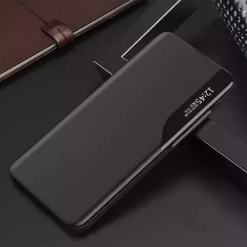 Елегантний чохол Eco Leather View Case з кришкою-відкидом і функцією підставки для Samsung Galaxy S22 (S22 Plus) чорний