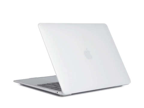 Жорсткий матовий чохол Alogy для Apple MacBook Air 13 M1 2021 Білий захисний захисний чохол для клавіатури, накладні чохли з неопрену