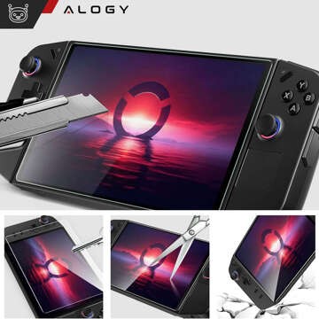 Загартоване скло 9H для Lenovo Legion Go для екрану консолі Alogy Screen Protector PRO