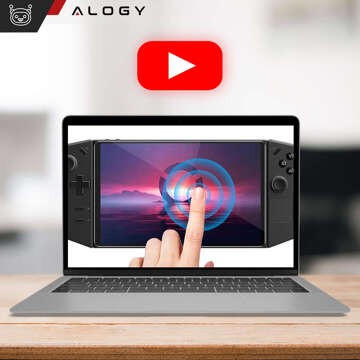 Загартоване скло 9H для Lenovo Legion Go для екрану консолі Alogy Screen Protector PRO