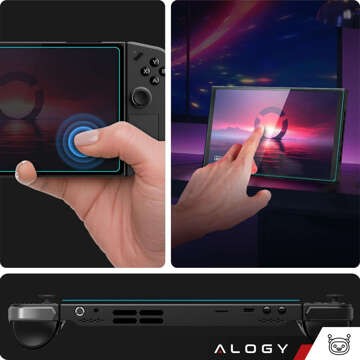 Загартоване скло 9H для Lenovo Legion Go для екрану консолі Alogy Screen Protector PRO