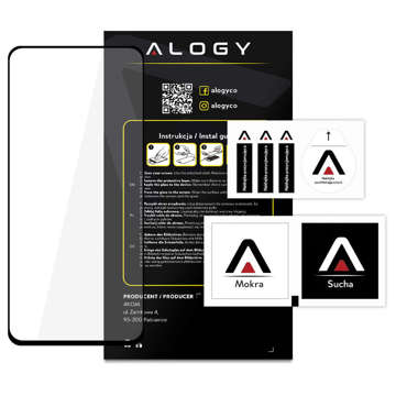 Загартоване скло Alogy Full Glue for case friendly case для Xiaomi Poco F3 / Mi 11i Black