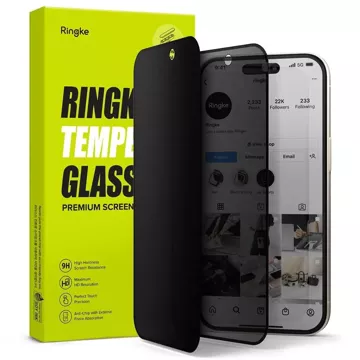 Загартоване скло Ringke TG для iPhone 15 Privacy