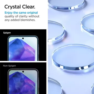 Загартоване скло Spigen Alm Glas.tR 2 шт. для Samsung Galaxy A55 5G Clear