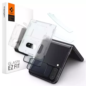 Загартоване скло Spigen Glass FC "EZ FIT" frame Film 2-pack for Samsung Galaxy Z Flip 4 Black