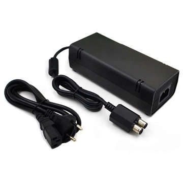 Зарядний пристрій для консольного блоку живлення для Microsoft Xbox 360 Slim 230V Cable Black