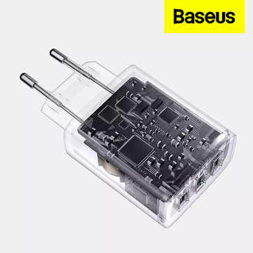 Зарядний пристрій Baseus Compact 3x USB 17W білий (CCXJ020102)