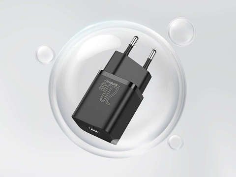 Зарядний пристрій Baseus Super Si Quick Charger 1C 20W Black