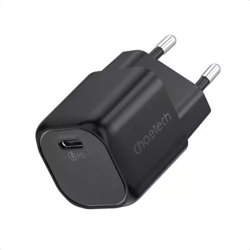 Зарядний пристрій Choetech GaN USB Type C PD 30W чорний (PD5007)