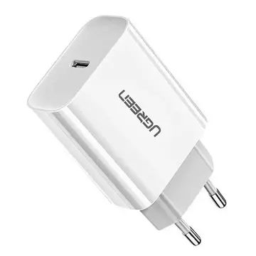 Зарядний пристрій UGREEN USB Power Delivery 3.0 Quick Charge 4.0 20W 3A білий (60450)