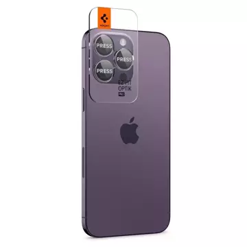 Захисне скло для камери Spigen Optik.Tr "EZ FIT" 2-PACK для Apple iPhone 14 Pro / 14 Pro Max DEEP PURPLE