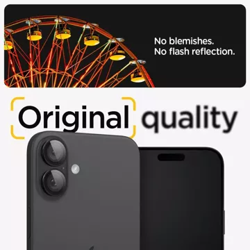 Захисне скло для камери Spigen Optik.Tr "EZ FIT" Camera Protector 2-PACK для Apple iPhone iPhone 16 / 16 Plus Black