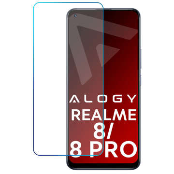 Захисне скло Tempered glass 9H Alogy на екран для Realme 8/8 Pro