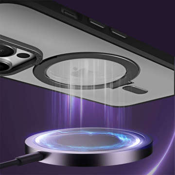 Захисне чохол для телефону Alogy Armored Stand Ring Case для MagSafe для Apple iPhone 14 Pro Max Black Glass