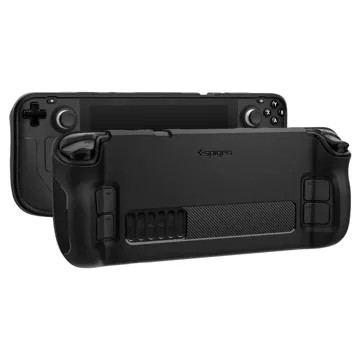 Захисний силіконовий чохол Spigen Rugged Armor для Steam Deck / Oled Matte Black