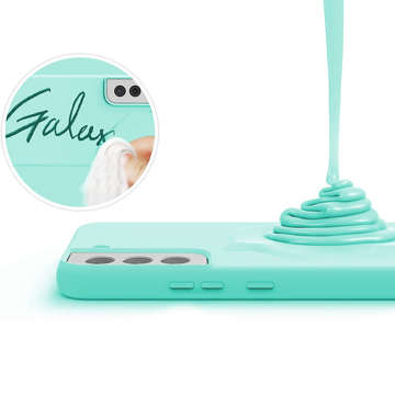 Захисний тонкий м'який чохол Alogy для Samsung Galaxy S22 Plus Turquoise Glass