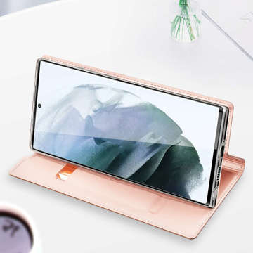 Захисний фліп-чохол Dux Ducis Skin Pro для Samsung Galaxy S22 Ultra Pink