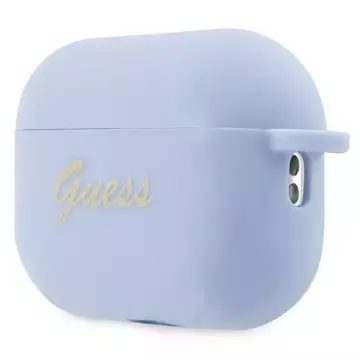 Захисний чохол для навушників Guess GUAP2LSCHSB для Apple AirPods Pro 2 синій/синій Silicone Charm Heart Collection