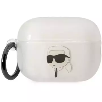 Захисний чохол для навушників Karl Lagerfeld KLAP2HNIKTCT для Apple AirPods Pro 2 чехол прозорий Ikonik Karl Lagerfeld