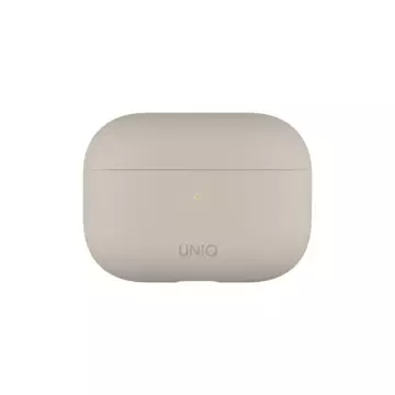 Захисний чохол для навушників UNIQ Lino case для Apple AirPods Pro Silicone beige/beige ivory