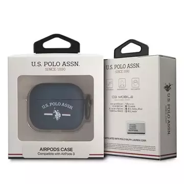 Захисний чохол для навушників US Polo для Apple AirPods 3 темно-синій