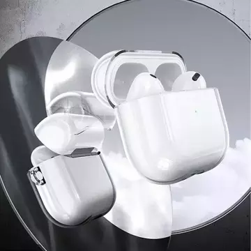 Захисний чохол для навушників USAMS для Apple AirPods 3 прозорий чорний/прозорий чорний BH740AP02 (US-BH740)