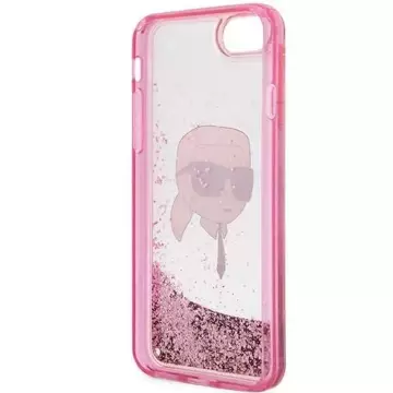 Захисний чохол для телефону Karl Lagerfeld KLHCI8LNKHCP для Apple iPhone 7/8/ SE 2020/2022 pink/pink hardcase Glitter Karl Head